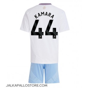 Aston Villa Boubacar Kamara #44 Vieraspaita Lapsille 2024-25 Lyhythihainen (+ shortsit)